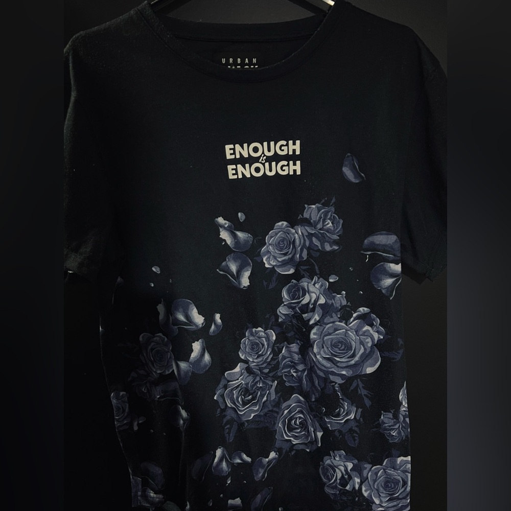 "Enough is Enough" Urban Black T-shirt Medium